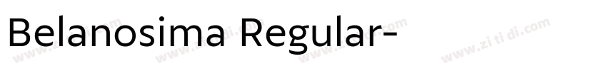Belanosima Regular字体转换